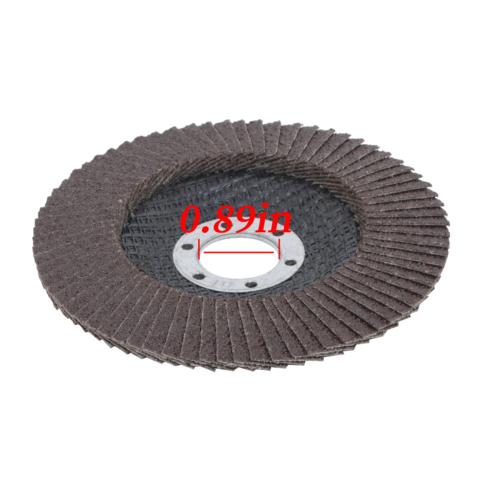Set of 10 Flap Discs for Angle Grinder (4.5 x 7/8", 60 Grit)