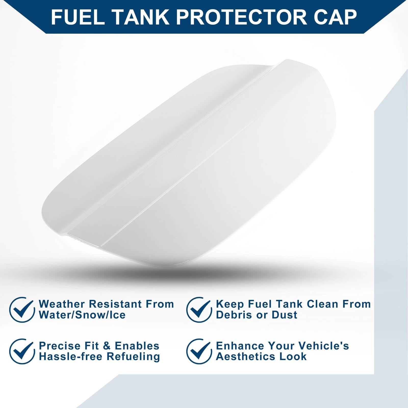 Fuel Tank Door Cap for Volkswagen Jetta A4 (1999–2005) - White Filler Flap Cover