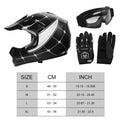 Youth Dirt Bike Helmet for ATV Motorcycle (DOT Approved) - Spider Black/Red