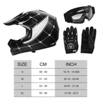 Youth Dirt Bike Helmet for ATV Motorcycle (DOT Approved) - Spider Black/Red