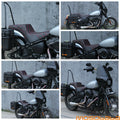 Gel Seat Red Stitch for Harley Softail FLDE FLHC FLSL FXBB FXST (2018-2023)