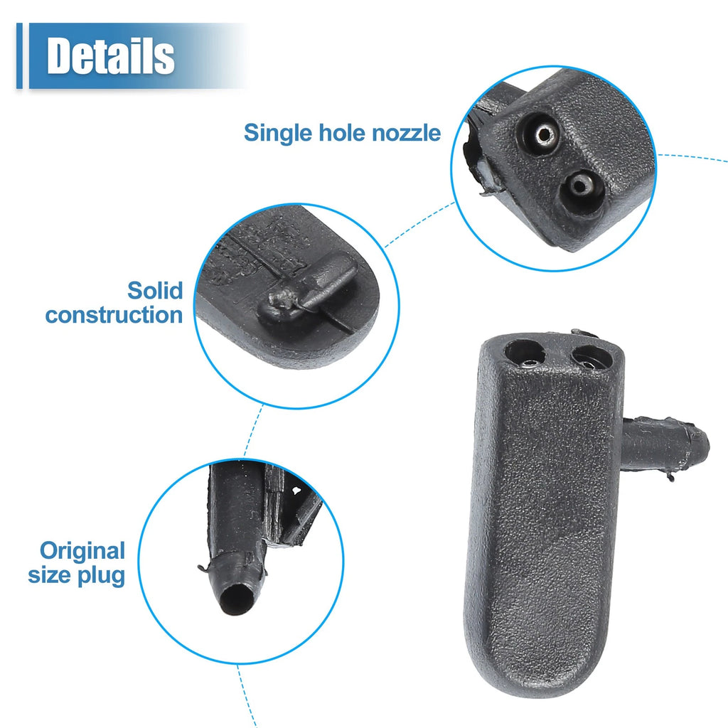 Set of 2 Windshield Washer Nozzles for Volkswagen (No. 191955985A)
