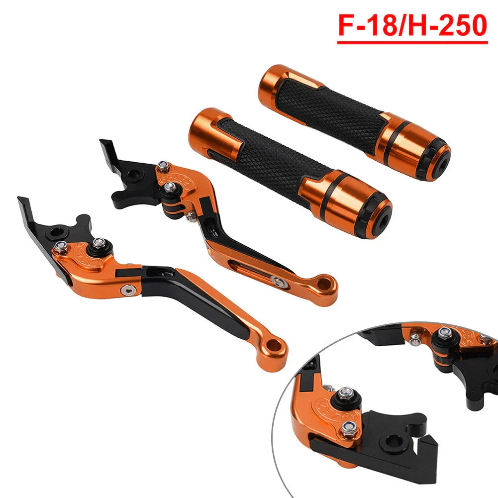 Orange Extendable Brake Clutch Lever for Honda CB599 CB600 CB919 (2000-2007)