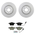 Front Rotors & Ceramic Disc Brake Pad Kit for Audi TT Quattro (2000–2006)