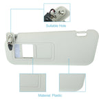 Front Left Sun Visor for Mazda 3 (2010–2013) BBM2-69-320C-75 BBM3-69-320C-75 Gray