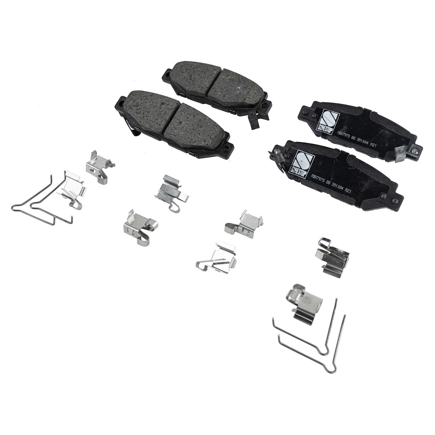 Set of 4 Ceramic Brake Pads for Lexus GS300, Supra (1993–1998)