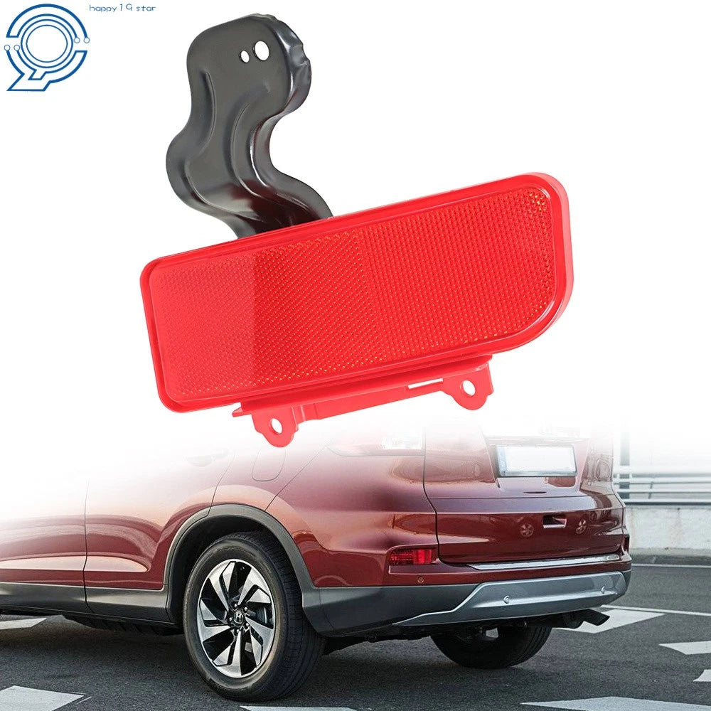 Driver Side Rear Bumper Reflector Light for Honda CR-V (2015–2016) Black