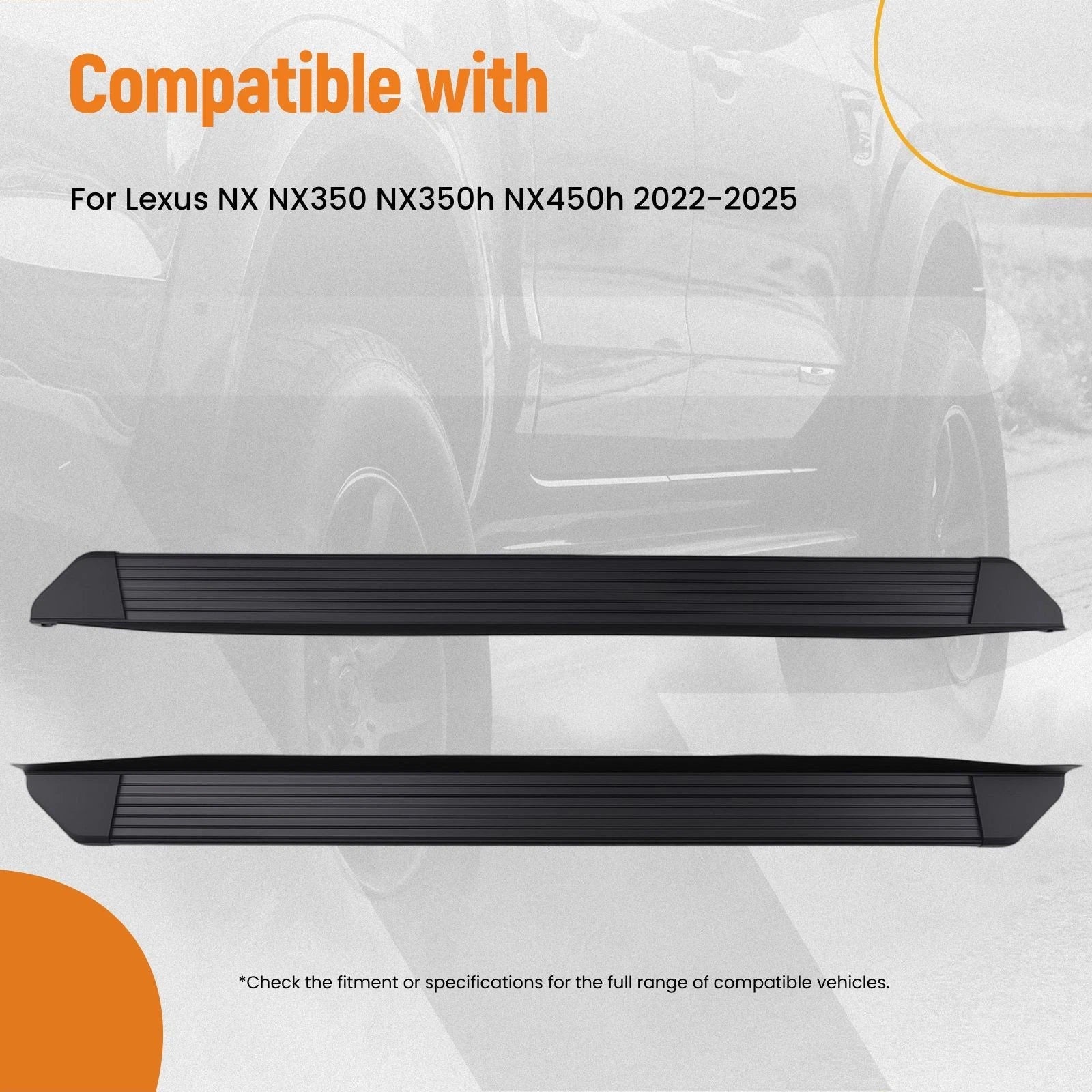 Anti-Slip Side Bar Running Board for Lexus NX NX350 NX350h NX450h+ (2022–2025)
