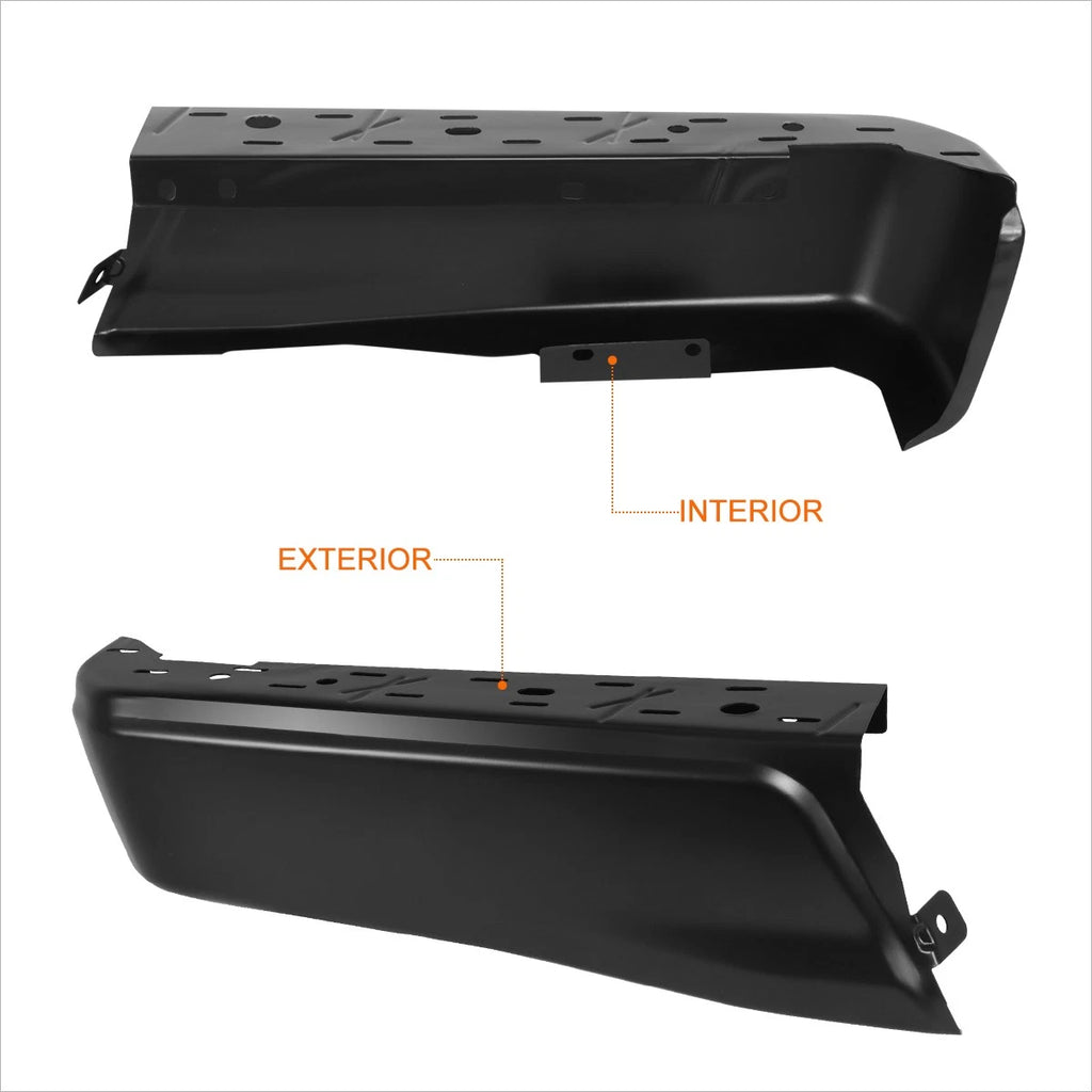 Left Side Rear Bumper Endcap for Ford F-150 (2015–2020) w/o Parking Sensor Holes