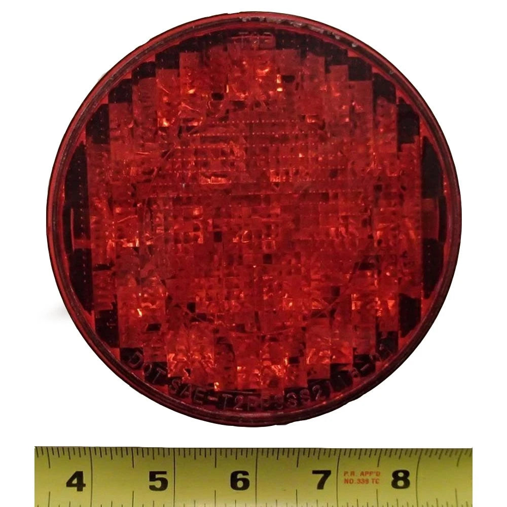 4" Round LED Light for Multiple Vehicles (019-01-381, 12/24 Volt, STT)