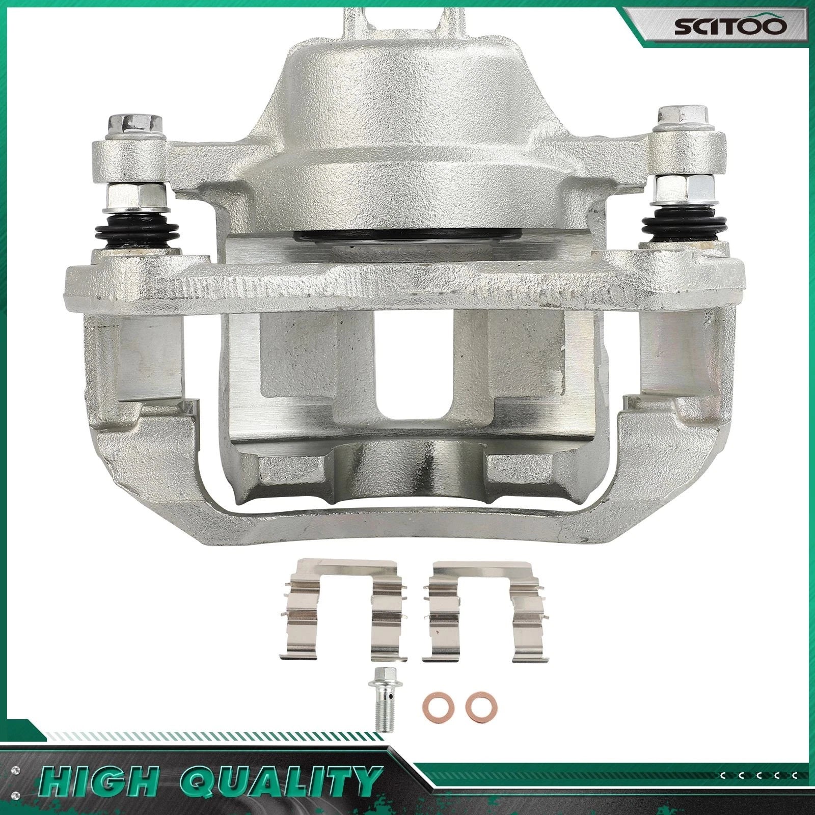 Front Left Brake Caliper w/ Bracket for Dodge Attitude, Kia Rio5 (2006–2011)