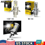 LED H4 Headlight Bulbs for Motorcycle (6500K, Hi/Lo Beam)