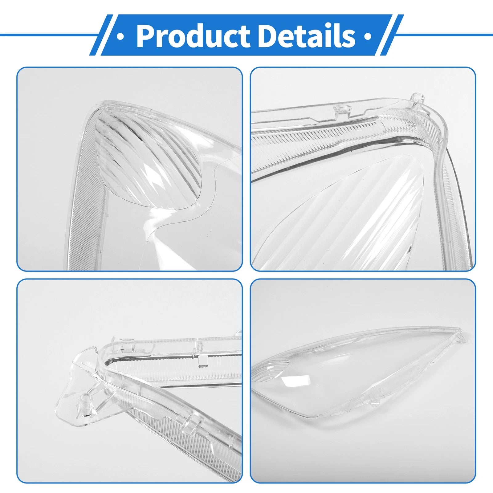 Headlight Lens Cover for Honda Fit (2009–2010) PC Clear