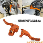 Short Brake Clutch Levers for Harley Softail Breakout Deluxe Low Rider ST (2015-2024)