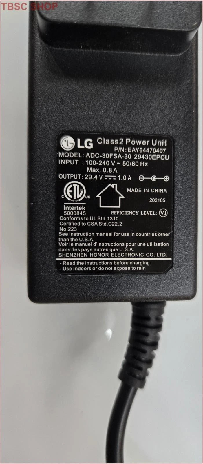 Power Unit Supply for LG Cord Zero ThinQ (ADC-30FSA-30, A929KVM)