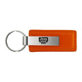 Grille on Orange Leather Keychain - Officially Licensed for Jeep