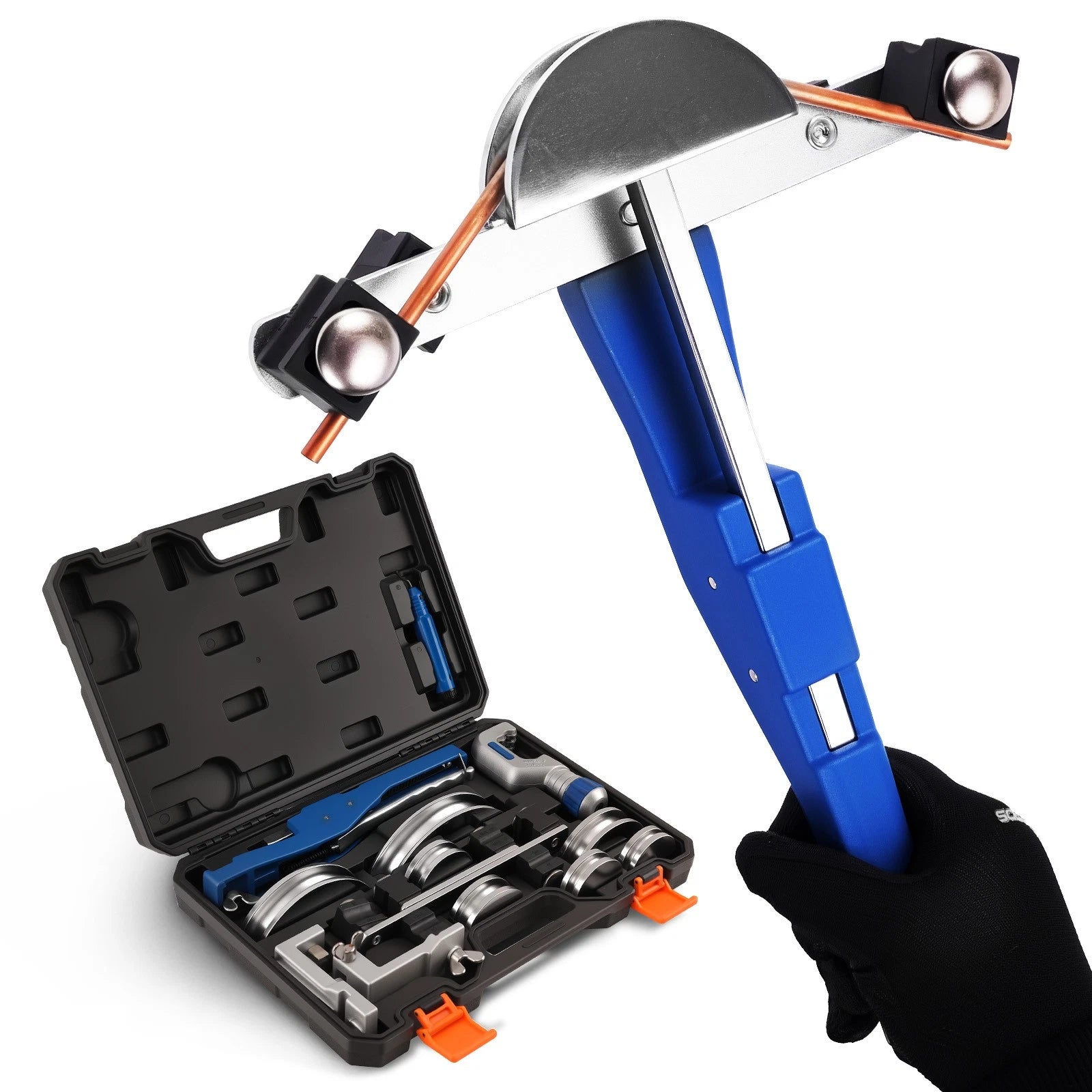7-Piece Copper Pipe Bender Kit for Automotive Applications