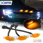 Full Front Grille Amber LED Running Light for Ford F-150 Raptor (2017–2020)