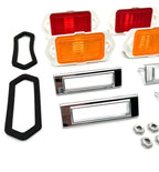 Side Marker Light Lamps Front and Rear Set for 1969 Chevrolet Camaro