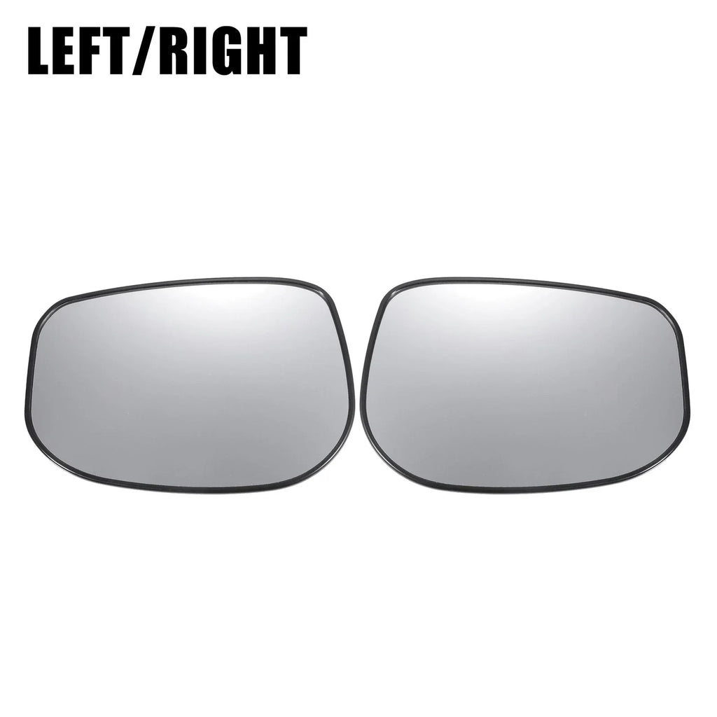 Pair White Mirror Glass w/ Back Non-heated for Honda Fit (2009-2013)
