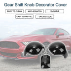 Set of 1 Gear Shift Knob Decorator Cover for Ford Mustang (2015–2023) Black