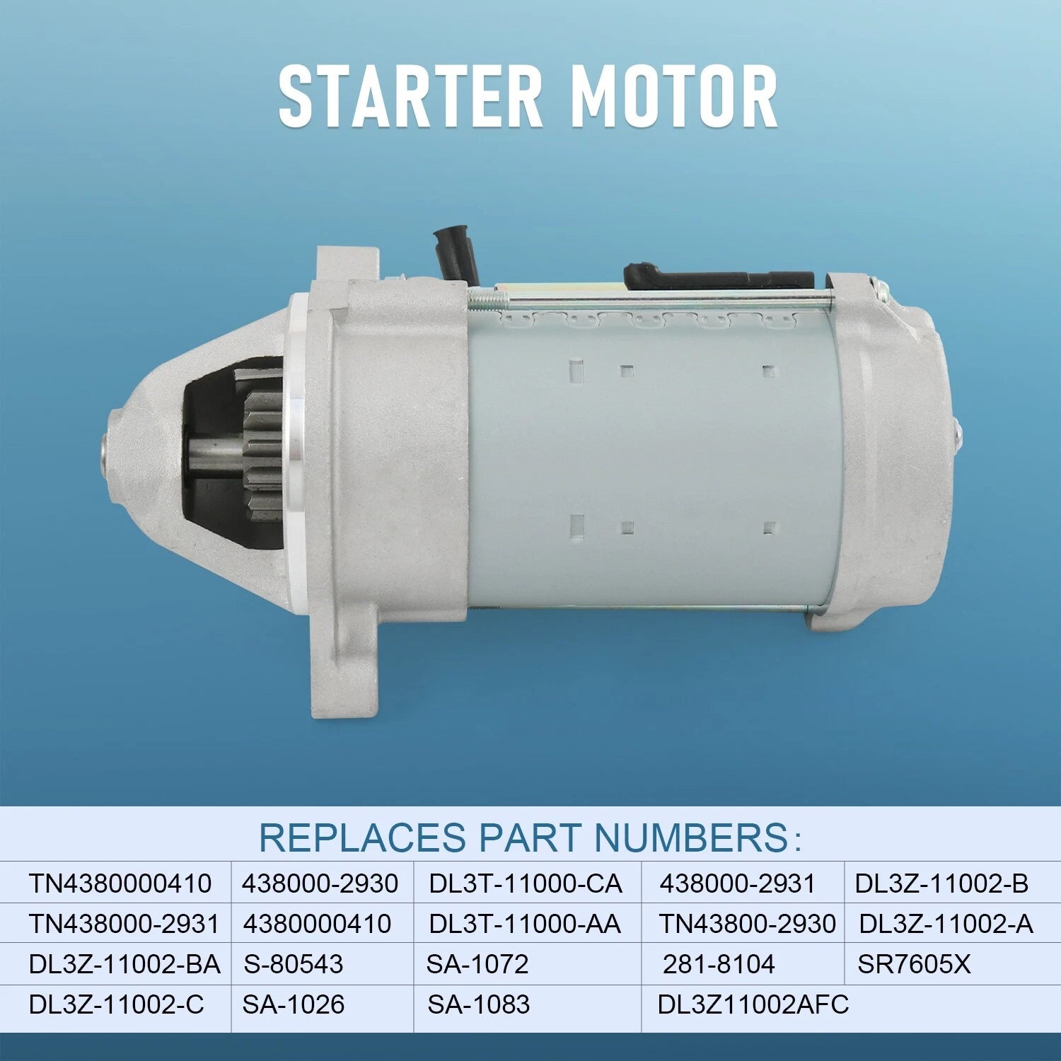Starter for Ford F-150 (2013-2014) 5.0L V8, 6.2L V8