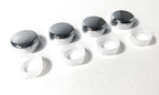 Chrome License Plate Frame Screw Caps Covers for Universal Fit (All Years)