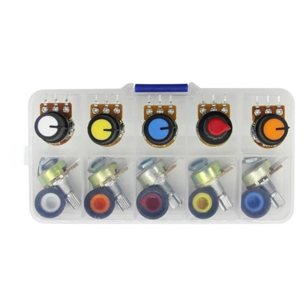 10PCS Linear Rotary Potentiometers for WH148 (B1K, 50K, 500K)