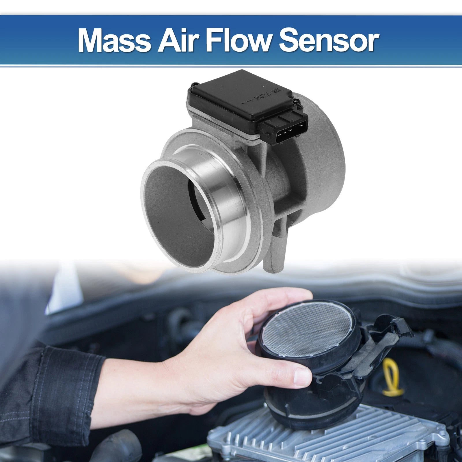 Mass Air Flow Sensor Assembly No.F2PF12B579BA for Ford Mustang (1988)