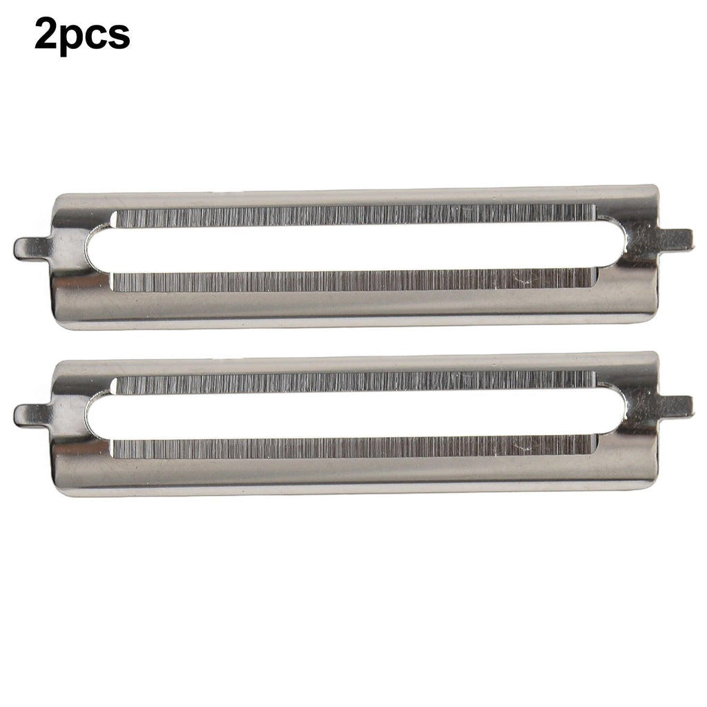 2X Stainless Steel Flat Blade Peeling Blades for Universal Use
