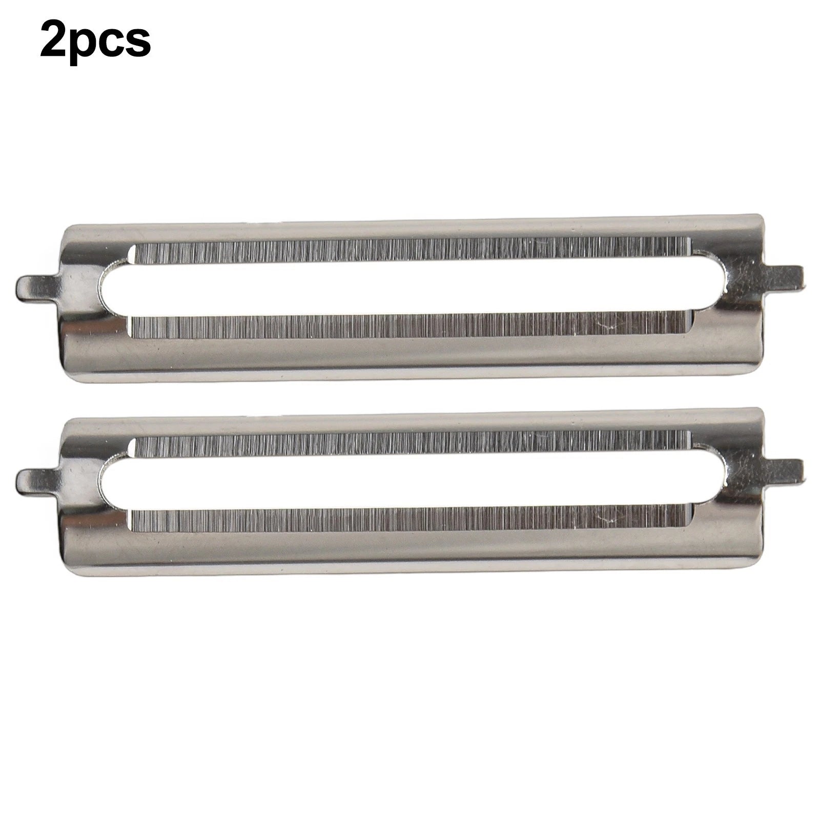 2X Stainless Steel Flat Blade Peeling Blades for Universal Use