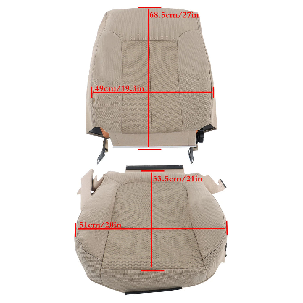 Driver Seat Cover Set for Ford F-150 (2009â2014) Cloth Adobe Tan
