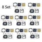 Set of 8 Carburetor Gasket Kits for Dolmar PS630 PS6400 PS7300 PS7900 RB-201
