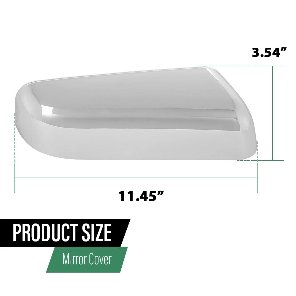 2X Chrome Mirror Cover Set for Ford F150 (2009–2014)
