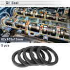 Set of 5 Oil Seal Rotary Shaft Seal for Various Models (82x105x13mm)