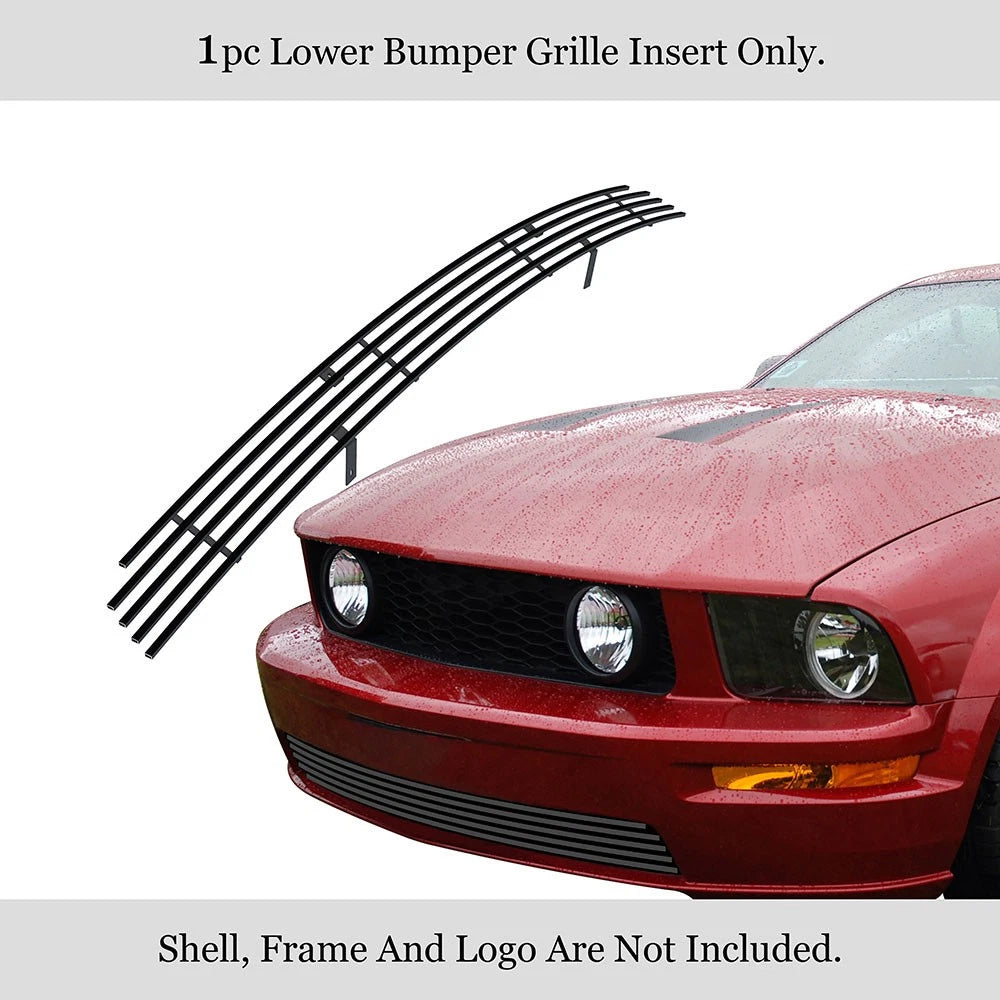 Stainless Black Billet Grille Insert for Ford Mustang GT (2010-2012)