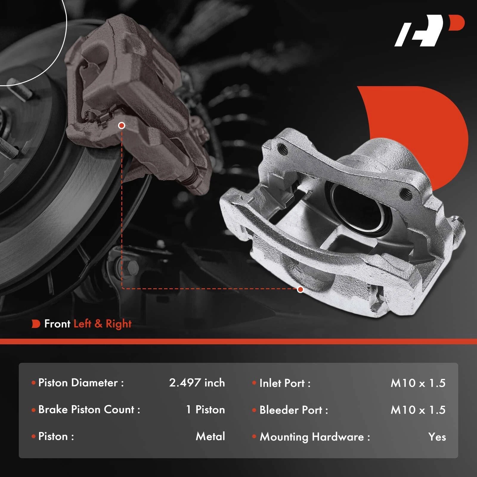 Set of 4 Brake Calipers for Buick LeSabre, Park Avenue