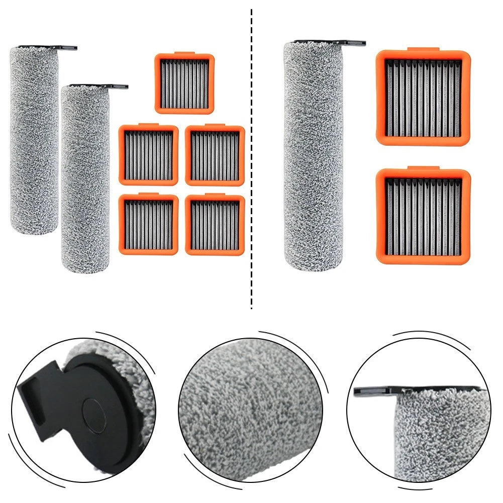 Roller Brush Bar & HEPA Filter Kit for Uwant D5 D5 Pro D100 A60 V8 V10