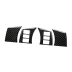 4Pcs Carbon Fiber Steering Wheel Panel Covers for Nissan 350Z (2006-2009)