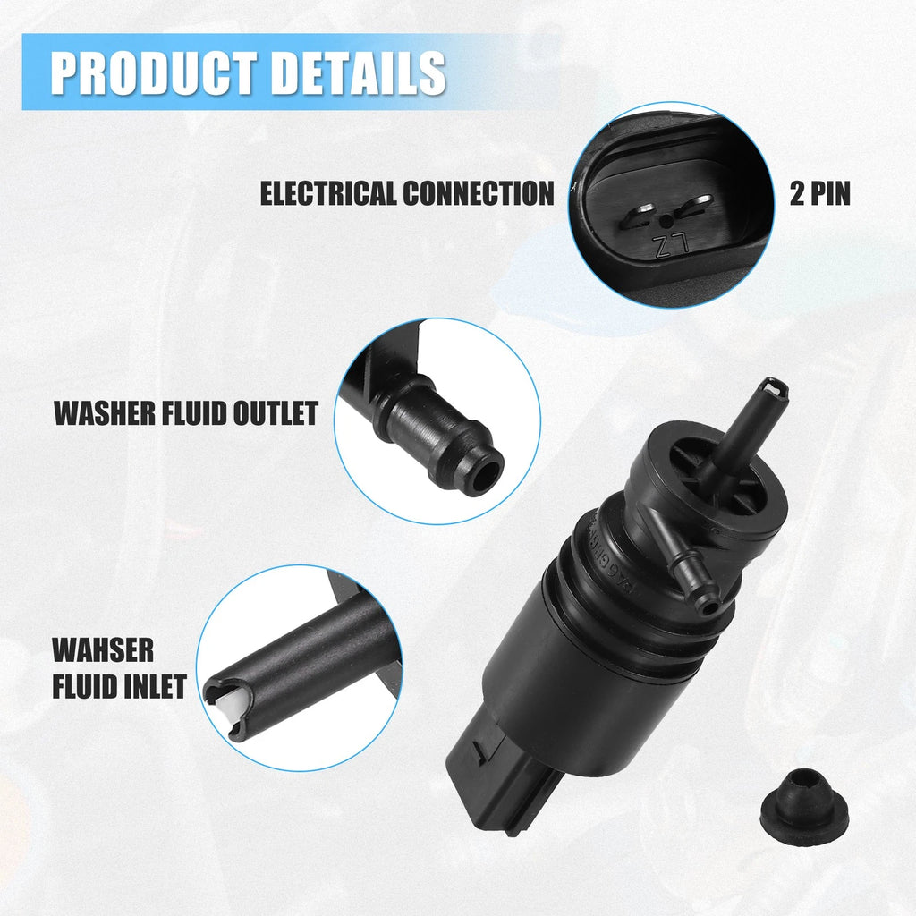 Windshield Washer Motor Pump No. 67126934160 for BMW 528i (2011–2016)