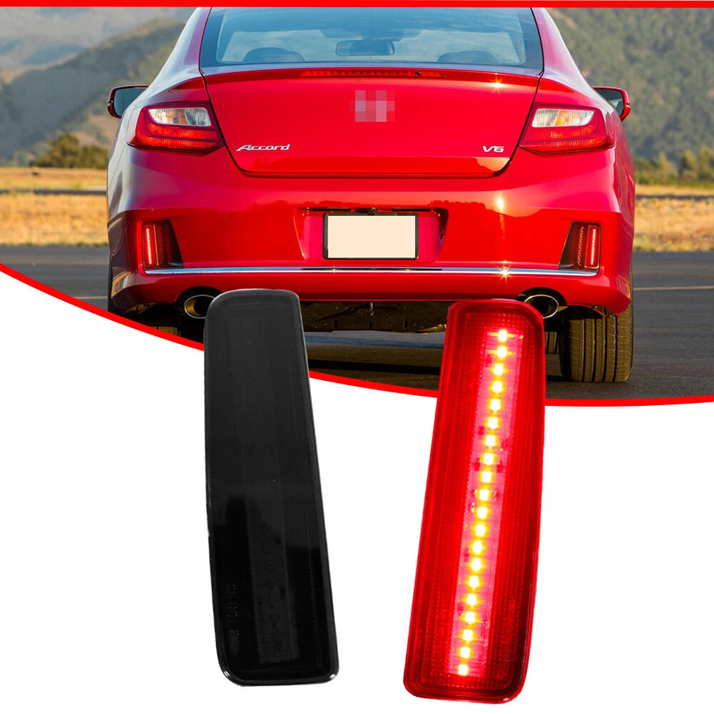 Smoked LED Rear Bumper Reflector for Honda Accord Coupe (2013–2015)