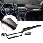 Carbon Fiber Pattern Front Dashboard Strip Trim for Honda Accord 2018–2022