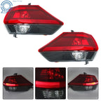 Pair of Red Lens Tail Lights for Nissan Rogue (2017-2019)