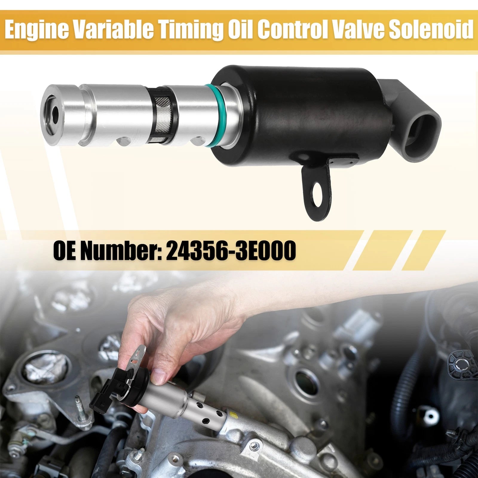 Oil Control Variable Valve Timing Solenoid 24356-3E000 for Kia Optima (2006–2010)