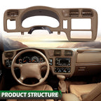 Double Din Dash Radio Cluster Bezel for S10 Blazer Jimmy Sonoma (1998–2005)