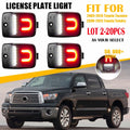 2X LED License Plate Light Red DRL Tube for Toyota Tacoma (2005–2015) Tundra (2000–2013)