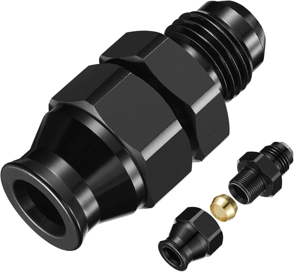 6AN Male to 3/8" Hardline Fitting for Fuel Oil Transfer Lines