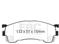 Front Brake Pad Set for Mazda MX6 (1993–1997) SW499FM