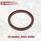 2 x Engine Crankshaft Seals for Lexus ES350 (2007-2023) Rubber