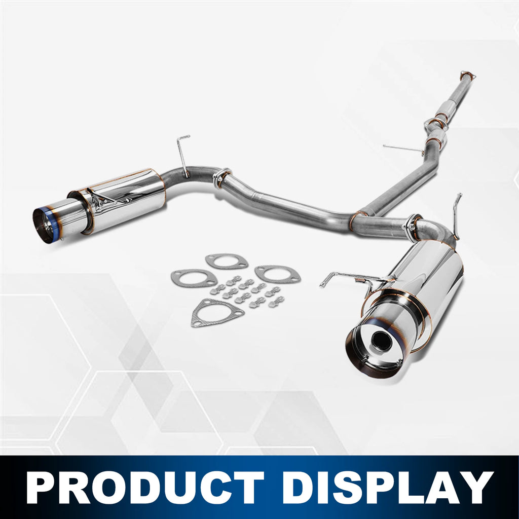 Catback Exhaust for Honda Accord 3.0L (1998–2002) Dual 4.5" Burnt Tip